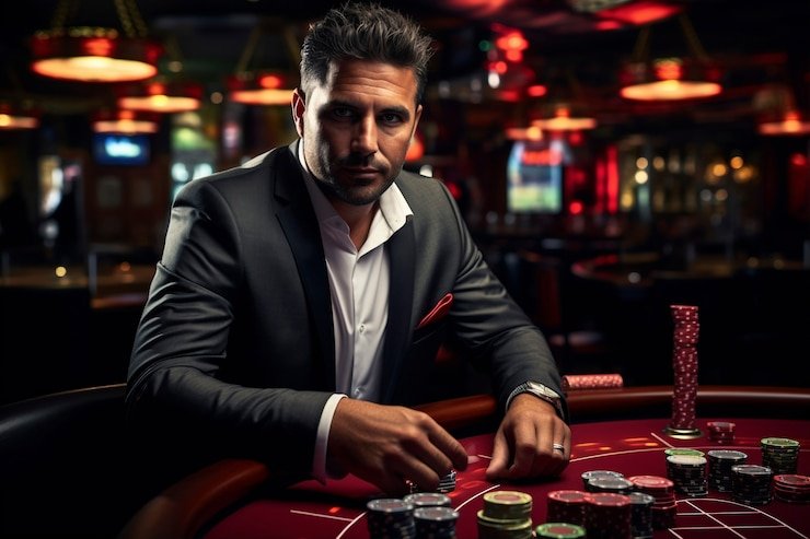Meja blackjack langsung dengan dealer profesional